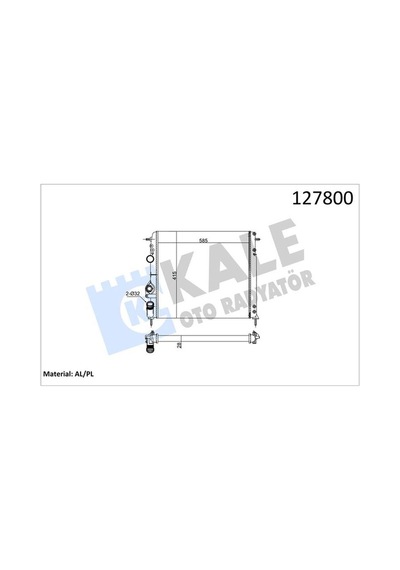 Su Radyatörü Kale 0520202al Renault Megane I 1996-2003