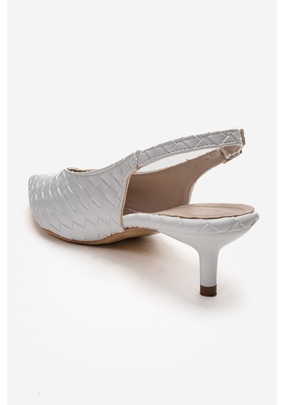 Alewomen Beyaz Hasır Sivri Burun Arka Açık 4 Cm Topuk Boyu Gormi Stiletto Kadın Ayakkabı Beyaz Hasır Alewomen Beyaz Hasır Sivri Burun Arka Açık 4 Cm Topuk Boyu Gormi Stiletto Kadın Ayakkabı Beyaz Hasır