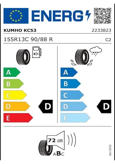 Kumho 155R13C 90/88R 8Pr Portran Kc53 Yaz Lastiği 2025