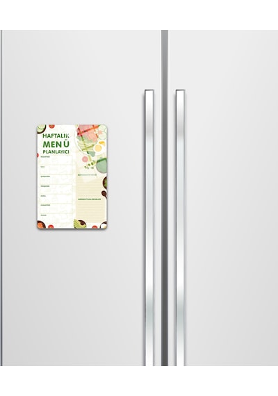 Cam Magnet Buzdolabı Manyetik Planlayıcı Dikey 20cm X 30cm