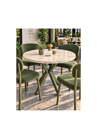 Kalınlaştırmalı Mutfak Cafe Balkon Bahçe Restoran Yemek Masası 70x70 Yeşil Traverten Yuvarlak Beyaz - Mermer - Yeşil Beyaz - Mermer - Yeşil Kalınlaştırmalı Mutfak Cafe Balkon Bahçe Restoran Yemek Masası 70x70 Yeşil Traverten Yuvarlak Beyaz - Mermer - Yeşil Beyaz - Mermer - Yeşil