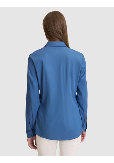 Pierre Cardin Kadın Açık İndigo Gömlek Desenli 50328627-vr073