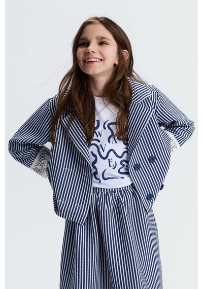 Xo Kids Kız Çocuk Ceket 8-14 Yaş 31301 Lacivert