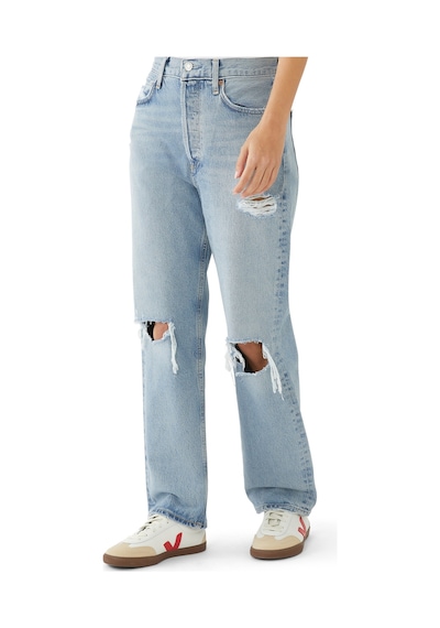 Agolde 90'lar Esintili Yüksek Bel Kot Pantolon Light Blue