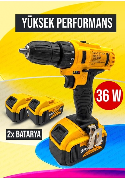 Moonshop 36 Matkap Watt Çift Batarya Maşalı Anahtar Fort Pense To