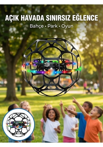 Koruyucu Kafesli Dron El Hareketiyle Kontrol Edilebilen Uçan