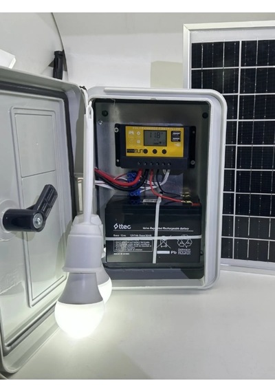 Çobanlar İçin Seyyar Güneş Enerjili Lamba Seti Ve Cep Telefonu Şarj Seti