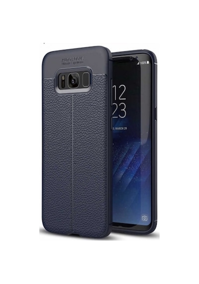Samsung Galaxy Uyumlu S8 Deri Görünümlü Lux Niss Silikon Kilif 457122648