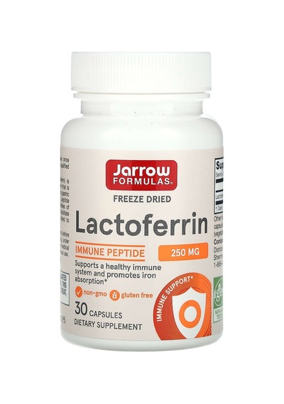 Jarrow Formulas, Lactoferrin, Freeze Dried, 250 Mg, 30 Capsules