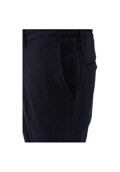 İgs Lacivert Gri Bağcıklı Smart Casual Dynamic Fit Pantolon-26041