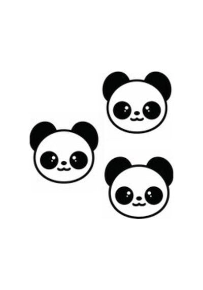 Sevimli Panda Oto Sticker 3 Parça