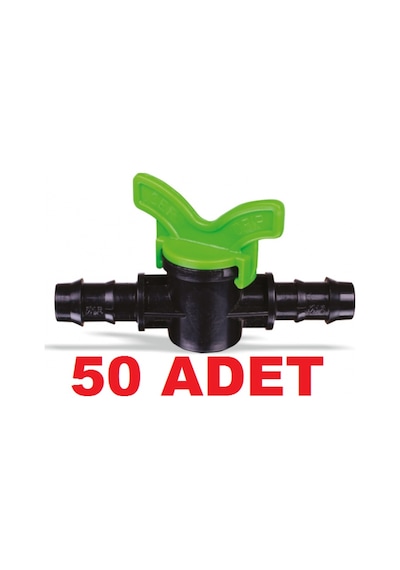 50 Adet Damlama Sulama Borusu Vanası
