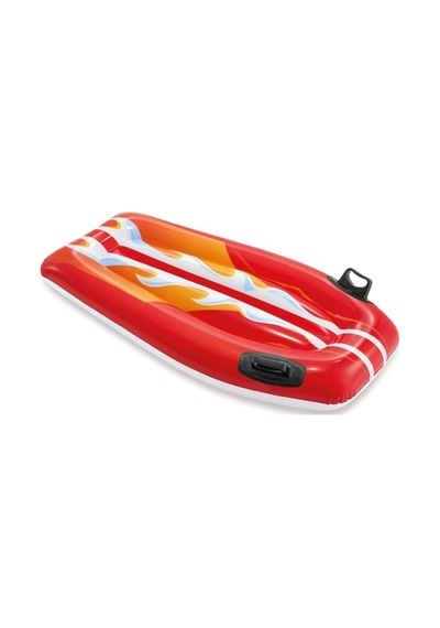 Tutmaçlı Deniz Yatağı Sörf Modeli Şişme Su Oyun Aracı 112x62 Cm Modern Desen Çok Renkli