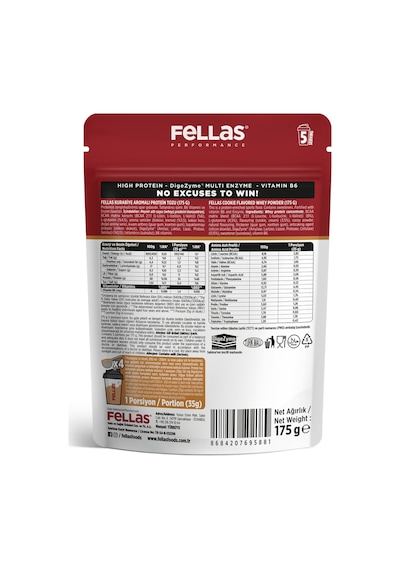 Fellas Whey Protein Tozu - Kurabiye Aromalı 175 G Kurabiye