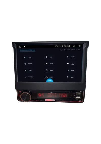 Tr Navigold Rx-500 7 2gb Ram 32gb Hafıza Wireless Carplay & Android Auto Katlanabilir Tek Din Android Multimedya Teyp