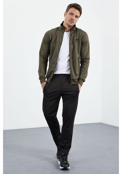 Tommy Life Camel - Siyah Dik Yaka Fermuarlı Standart Kalıp Klasik Paça Erkek Eşofman Takımı - 85162 Kahverengi - Siyah Tommy Life Camel - Siyah Dik Yaka Fermuarlı Standart Kalıp Klasik Paça Erkek Eşofman Takımı - 85162 Kahverengi - Siyah