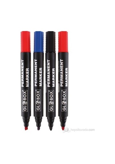 GLOBOX KOLİ KALEMİ YUVARLAK UÇ 4 LÜ KARIŞIK RENK 6513