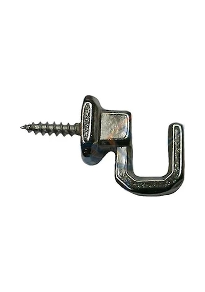 Vidalı Kanca, Askı Küçük - 15x18mm, Nikel - 1 Adet Renkli