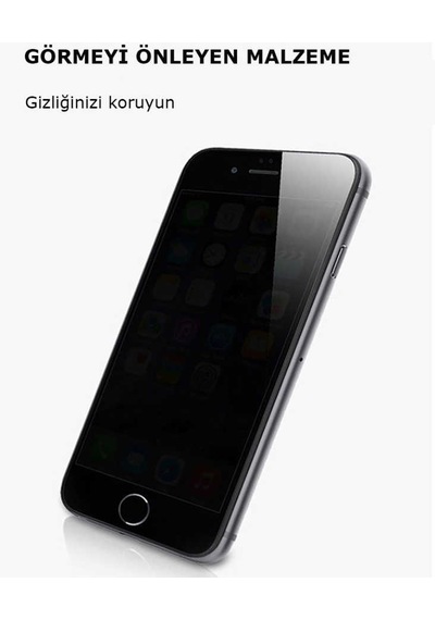 Apple Uyumlu  iPhone Se 2020 Zore Kor Privacy Cam Ekran Koruyucu