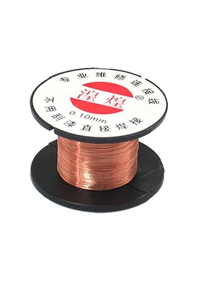 Gmr Emaye Kaplı Bakır Yol Çekme Teli 0.10mm 10 Metre