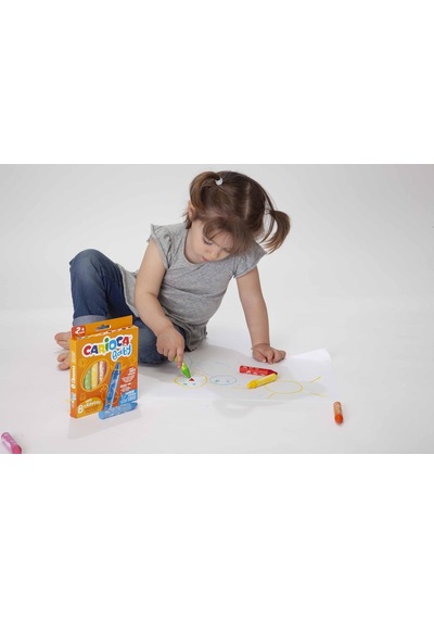 Carioca Jumbo Bebek Elleri Kirletmeyen Pastel Boya Kalemi 8'li 2 Yaş+ Genel