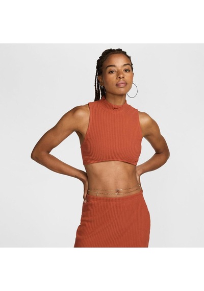 Sportswear Chill Knit Kadın Crop Turuncu T-shirt Turuncu