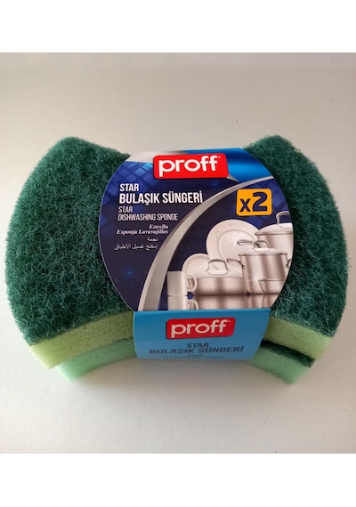 Proff Star Bulaşık Süngeri 2'li