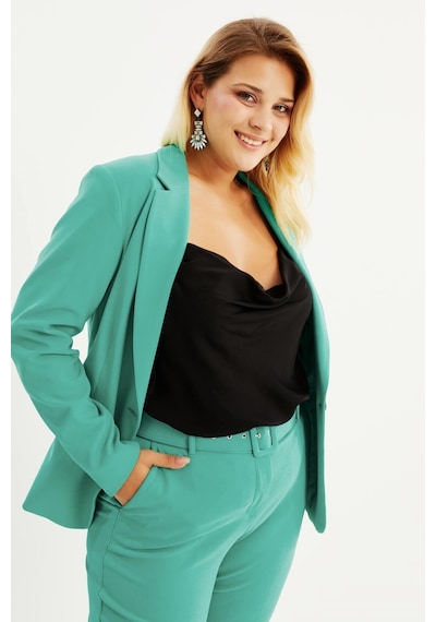 Myline Astarlı Blazer Ceket-yeşil Yeşil