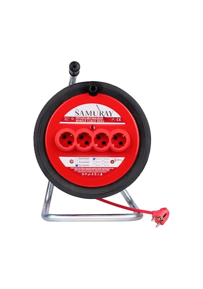 Seyyar Makaralı Uzatma Kablosu 3x2,5mm 20mt - 32520 1
