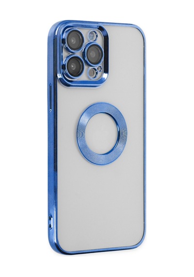 Apple Uyumlu - iPhone 14 Pro Max Kılıf Slot Silikon - Mavi