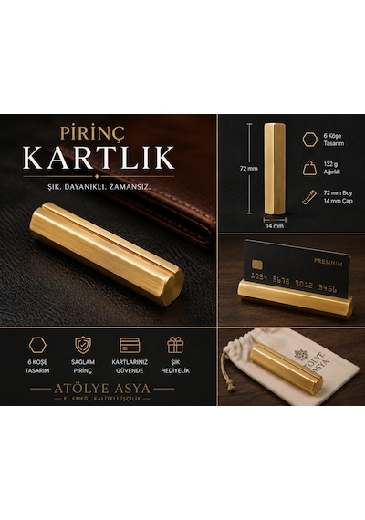 Som Pirinç Kartlık Kartvizitlik Masa Üstü Ofis