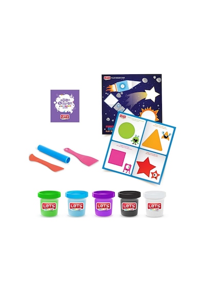 Let's 9 Parça Oyun Hamuru Eğlenceli Şekiller Seti (l9010)