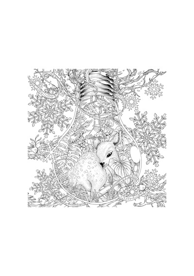 Mythographic Color And Discover: Wild Winter: An Artist's Coloring Book Of Snowy Animals And Hidden Objects