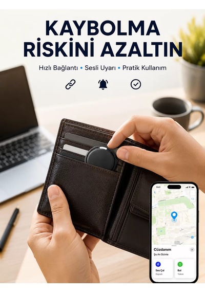 Akıllı Konum Bulucu Airtag Apple Ve Android Uyumlu Takip Cihazı