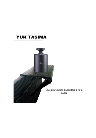 Techtic Monitor Tv Üstü Raf Portatif Katlanır Düzenleyici
