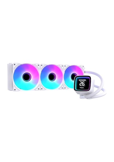 Ng-360c Nitro Cool 360mm Argb Fanlı Derece Göstergeli Sıvı Cpu Soğutucu Beyaz