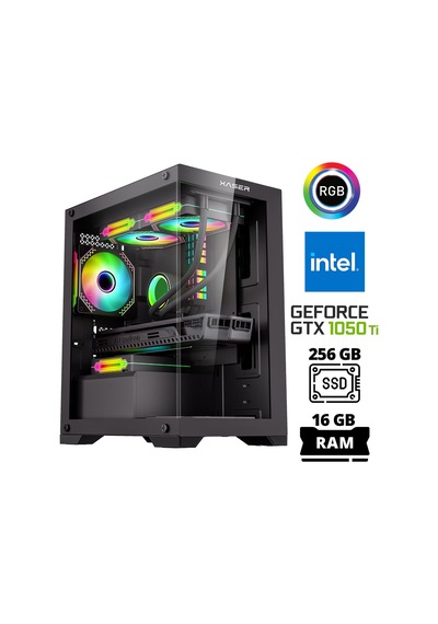 Xaser XSR1019 i5-7400 16 GB 256 GB SSD 4 GB GTX1050Ti Free Dos Masaüstü Oyuncu Bilgisayarı