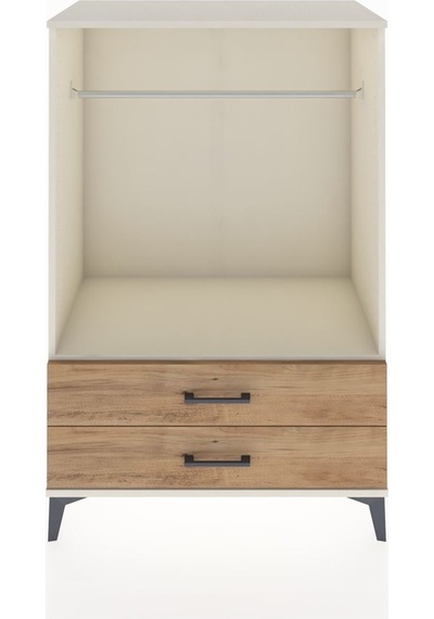 Hyperion Dolap Tek Raflı 2 Çekmeceli Tek Askılı 88x44x134 Ayt... Aytaşı