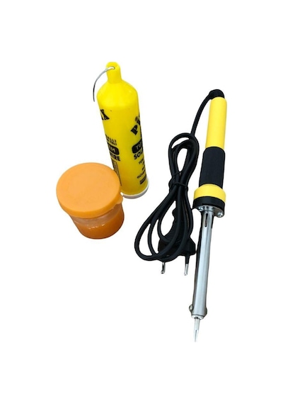 Profesyonel Kalem Havya Seti Lehim Tel Pasta 40W 3 Parça Işıklı N11379