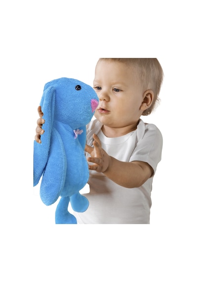 Uyku Arkadaşım Papyonlu Uzun Kulak Bunny Peluş Tavşan Turkuaz