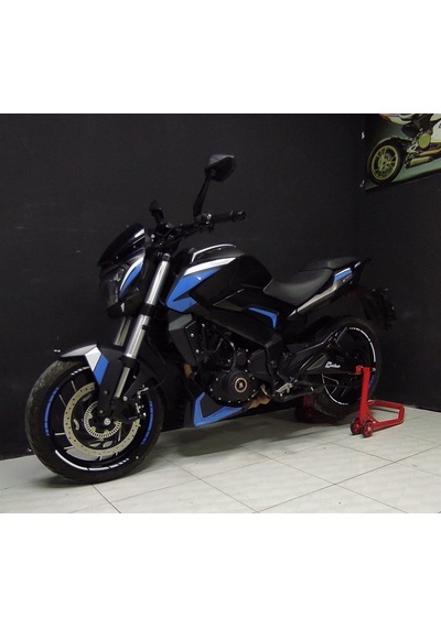 Bajaj Dominar 400-250 Sticker Etiket Modeli Mavi Beyaz