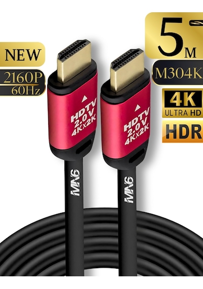 M304k 4k Hdmi Kablo/hdmi Kablo 5 Metre-hdr-hdtv2.0-3d-24k Gold-plated Connector Ultra Pro Hdmi Kablo 5 Metre