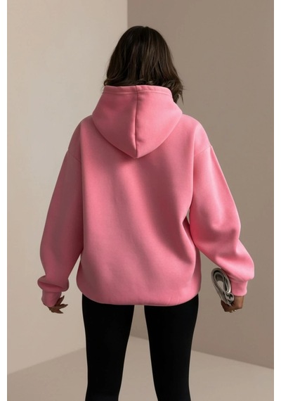 Rovebella Felicità Wellness Oversize Sweatshirt Pembe