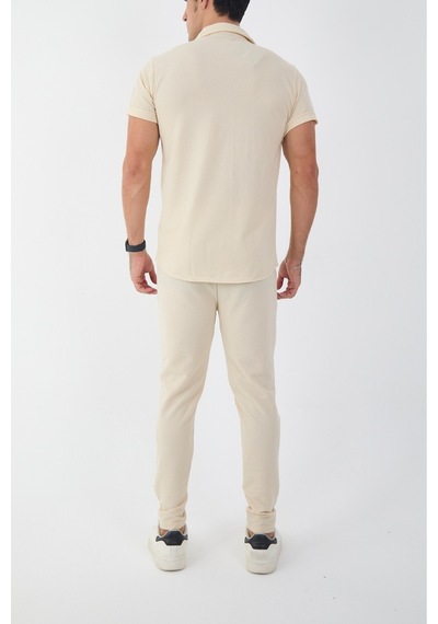 Mcz Bej Renk Slim Fit Erkek Pantolon - Gömlek Alt Üst Takım