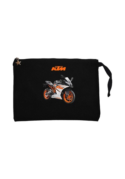 KTM 125 FRR Siyah Clutch Astarlı Cüzdan / El Çantası Siyah