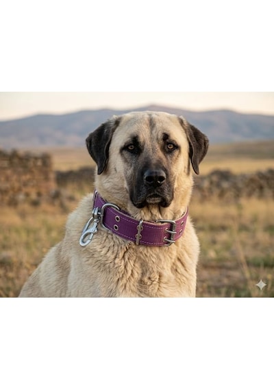 İri Ve Büyük Cinsler İçin Kanğal Köpek Tasması 80x5 Cm Mor