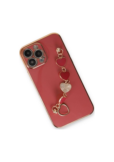 Apple iPhone Uyumlu 14 Pro Kılıf Esila Silikon - Kırmızı Bz8683140433086