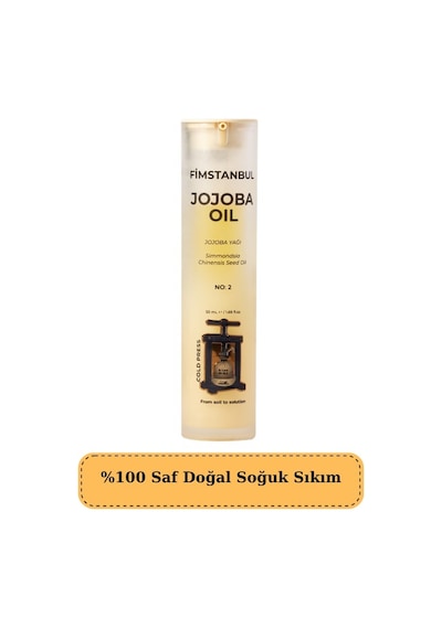 Fimstanbul Jojoba Yağı %100 Saf Doğal Soğuk Sıkım 50 Ml No:2 Jojoba Oil Sebum Dengeleyici