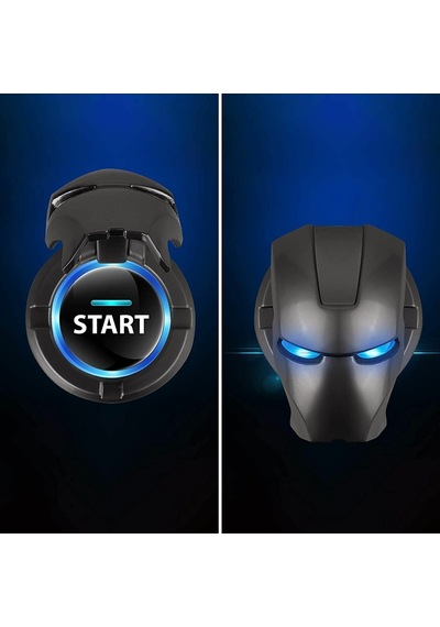 Start Stop Klima Düğme Buton Koruyucu Füme Metal
