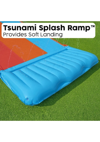 Bestway H2ogo Tsunami Splash Ramp Üçlü Kaydırak 488 Cm Çok Renkli